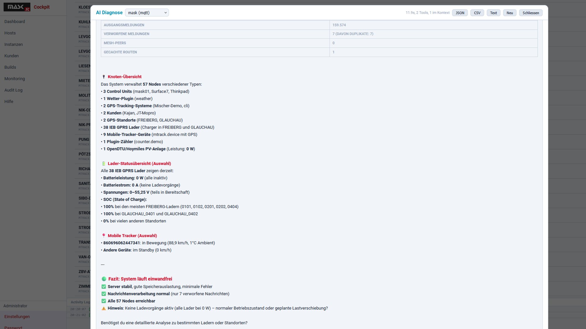 MD Cockpit AI-Diagnose