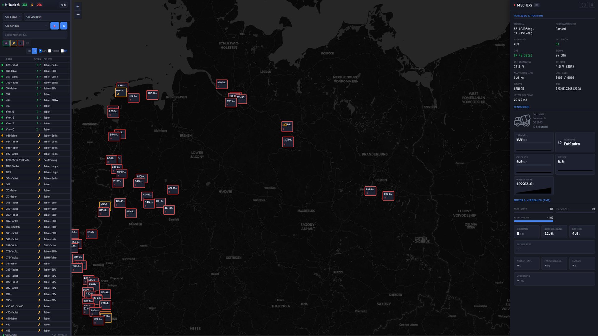 M-Track v8 Flottenmanagement